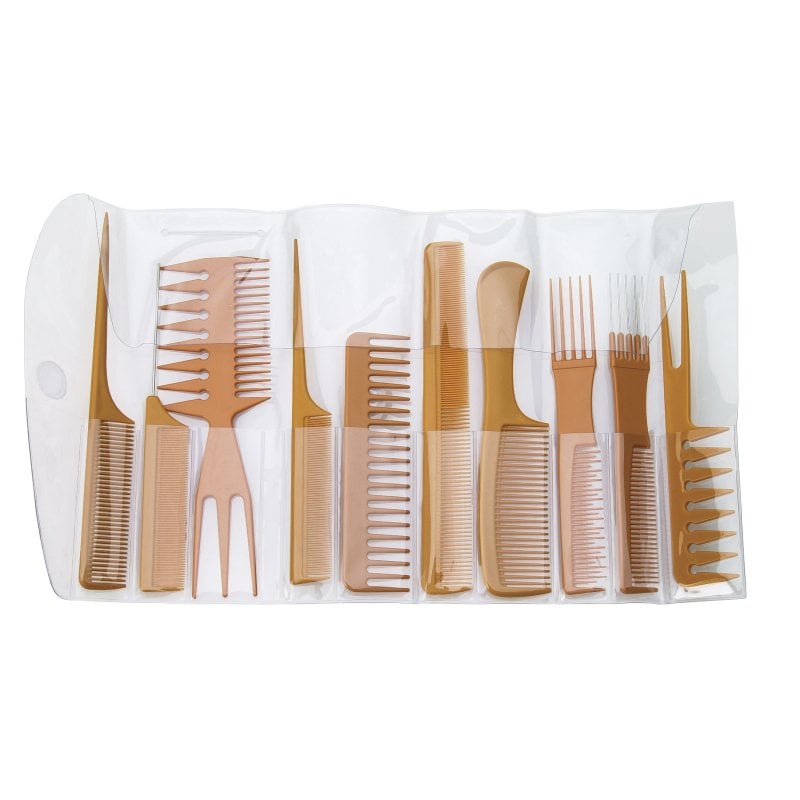 Diane Bone Comb Set with Pouch, 10/Pack - Image 2