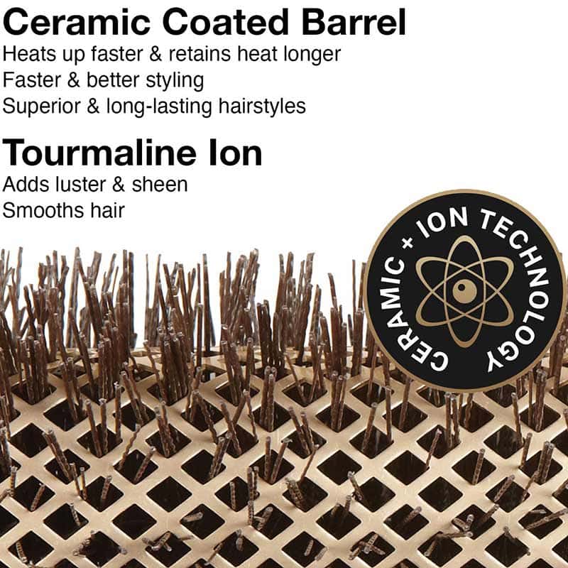 Olivia Garden NanoThermic Ceramic & Ion Square Barrel Brush Collection - Image 2